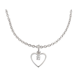 Náušenice a náhrdelník s přívěskem Srdce (925 stříbro) 