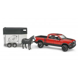 Bruder 2501 Terénní auto RAM s přepravníkem na koně a figurkou koně [02501]