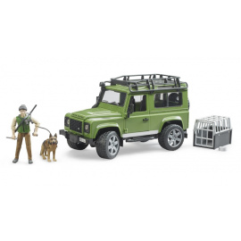 Bruder 2587 Land Rover Defender, figurka myslivce a psa [02587]