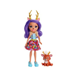 Mattel Enchantimals panenka se zvířátkem Danessa Deer a Sprint FXM75