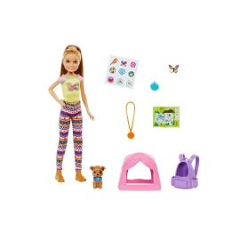 Mattel Barbie Dreamhouse adventures Kempující sestra se zvířátkem Stacie [HDF70]