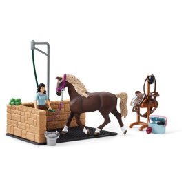 Schleich 42438 Horse Club - mycí box s Emily a Lunou