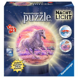 Ravensburger 3D Puzzleball svítící Kůň na pláži 72 ks