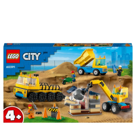 LEGO City 60391 Vozidla ze stavby a demoliční koule [60391]