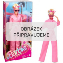 Mattel Barbie The Movie - Barbie v růžovém filmovém overalu (HRF29)