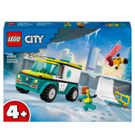 LEGO City 60403 Sanitka a snowboardista